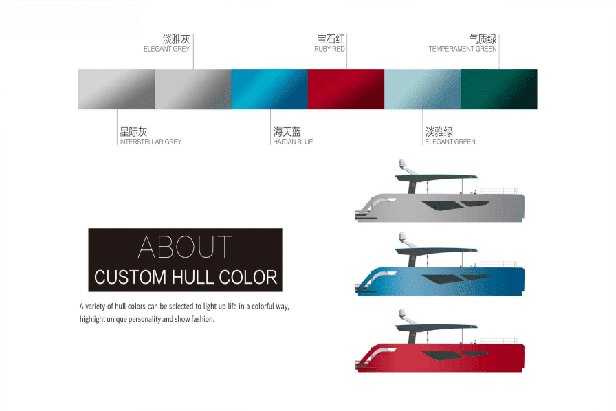 定制船身颜色